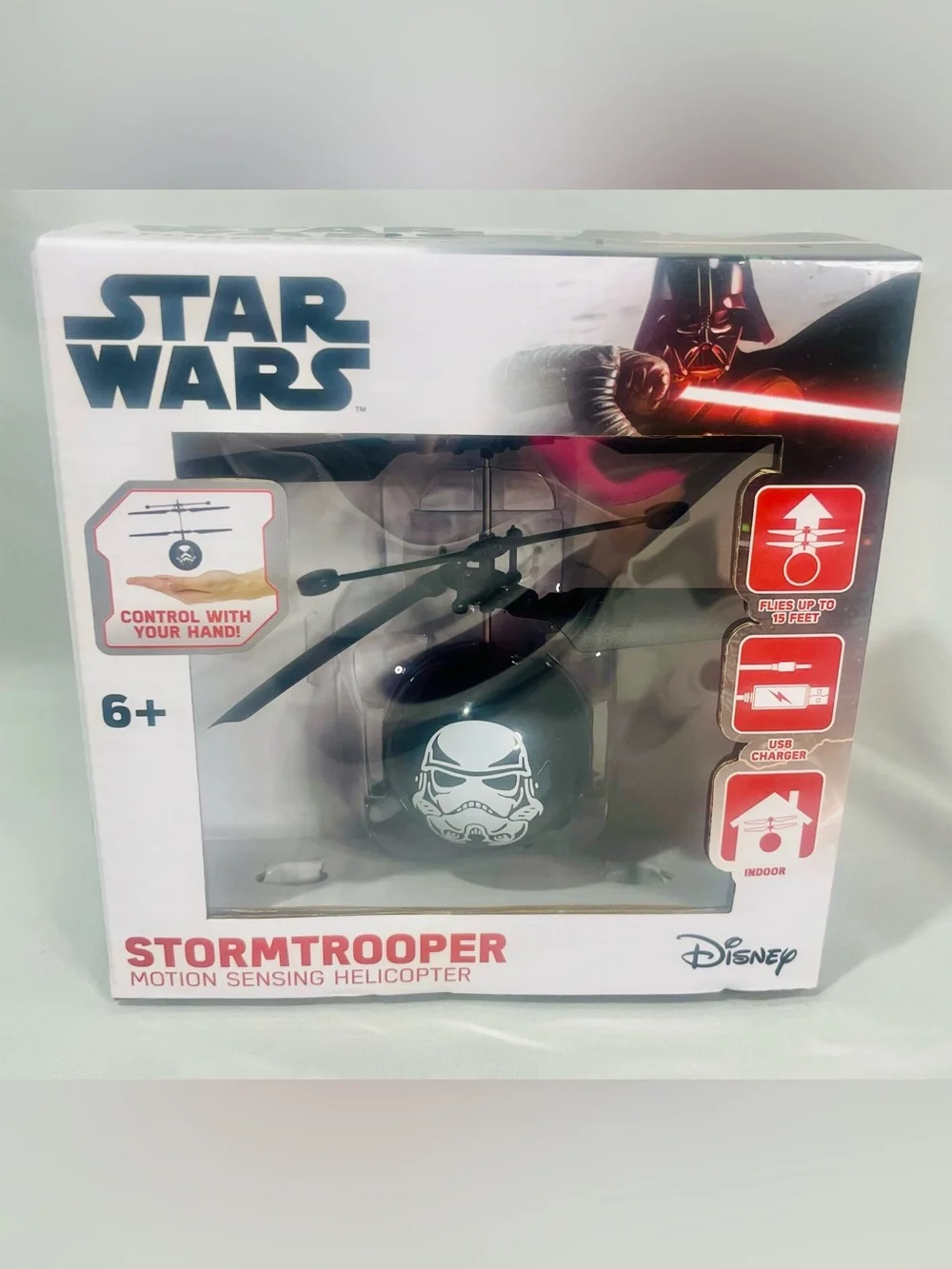 Star Wars Stormtrooper Motion Sensing Helicopter - Black